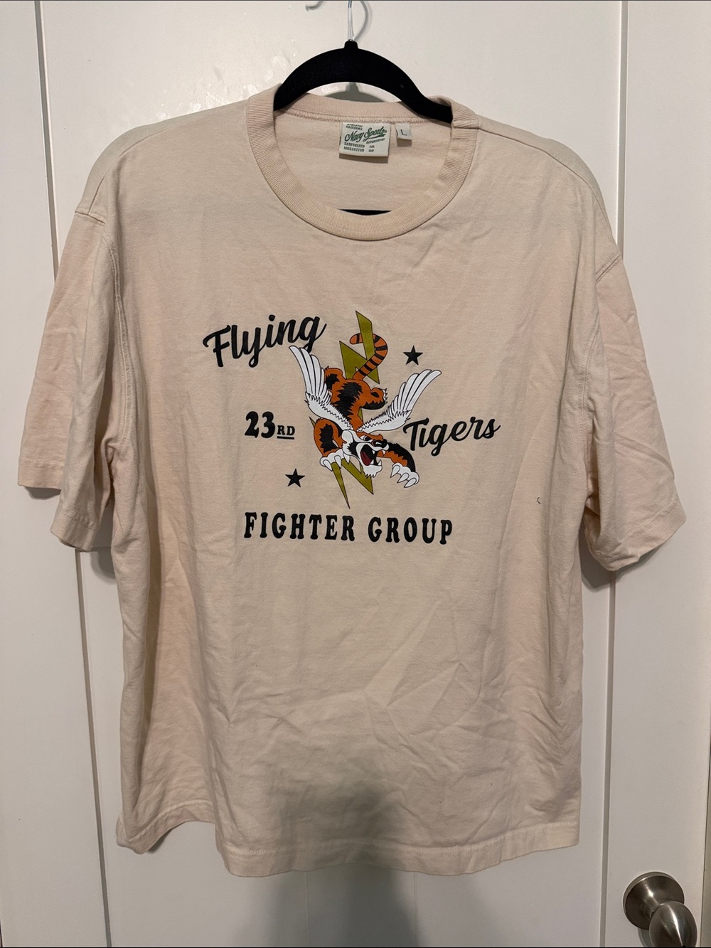 Navy Sports Athletic Uniforms 100% Cotton Tee - Flying Tigers Fighter Group